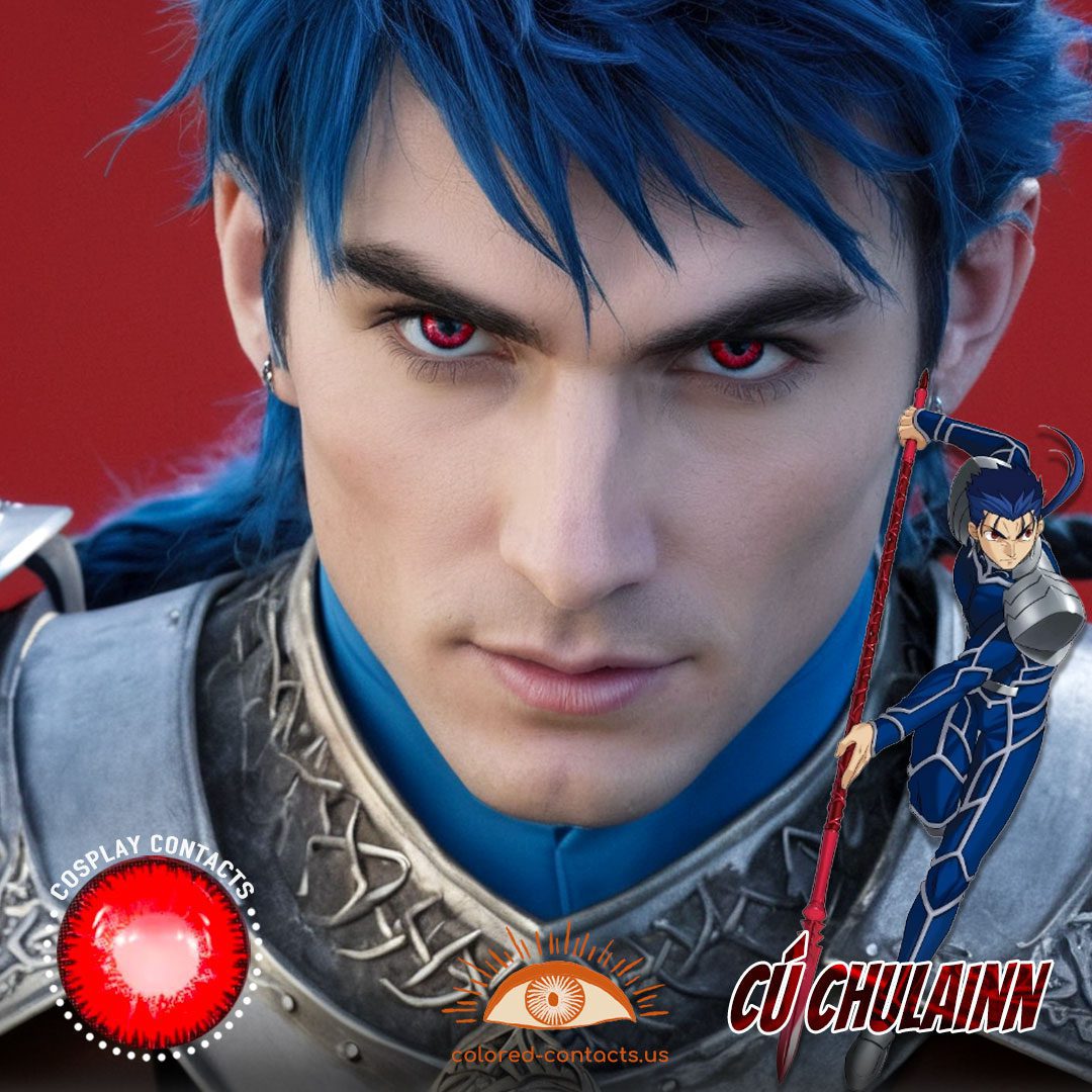 Fate/Grand Order: Cú Chulainn Cosplay Red Contact Lenses - image 1