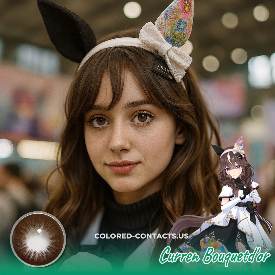 Pretty Derby : Curren Bouquetd'or Cosplay Contact Lenses - image 1