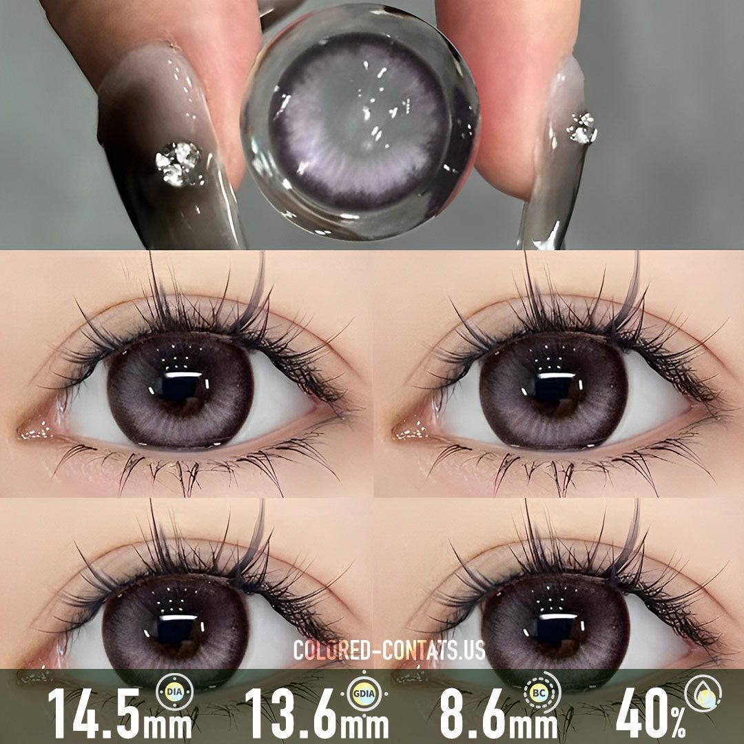 Cyber Neon Purple Contact Lenses - image 1