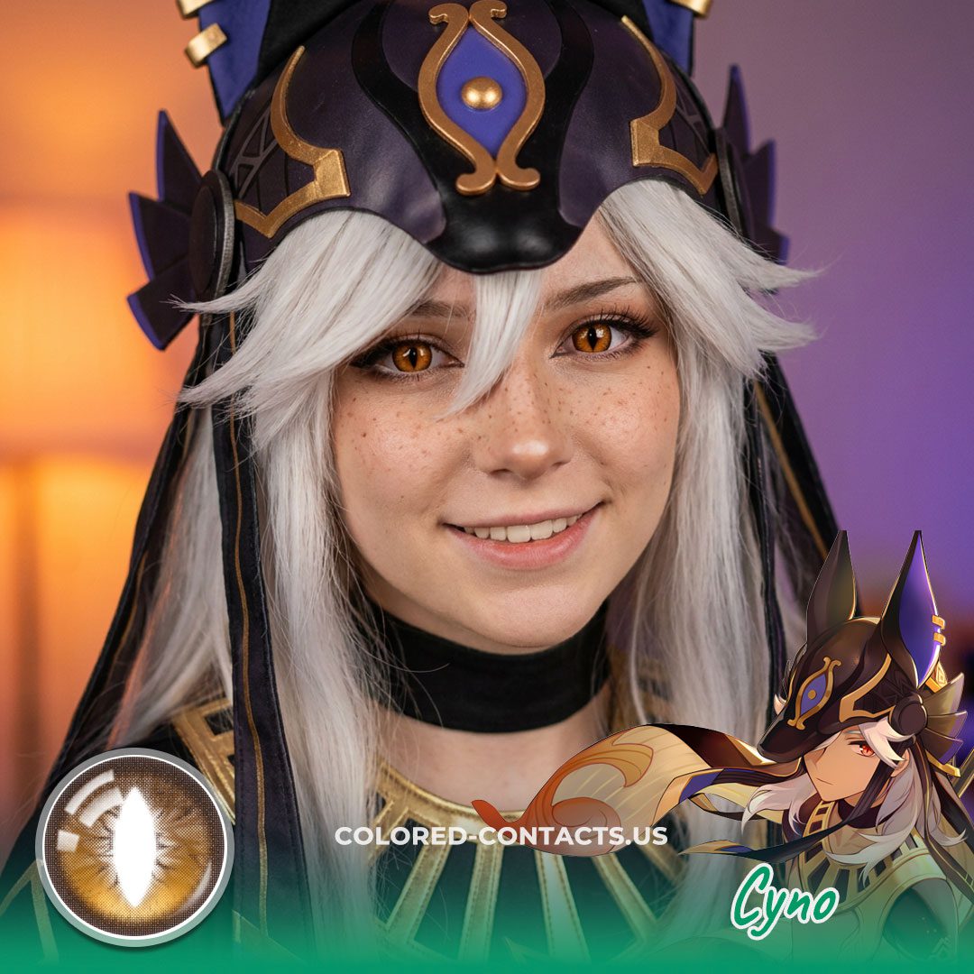 Cyno Cosplay Contact Lenses - image 1