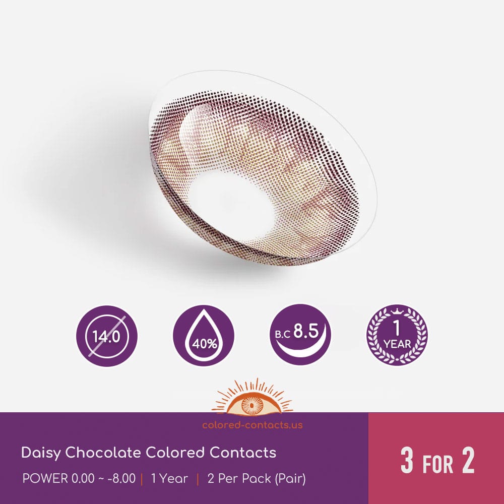 Daisy Chocolate Colored Contacts - thumbnail 3