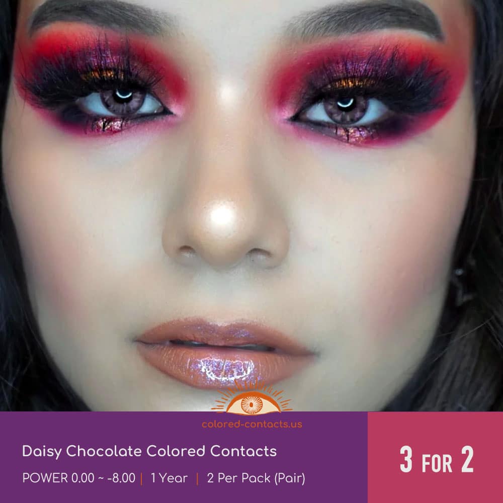 Daisy Chocolate Colored Contacts - thumbnail 2