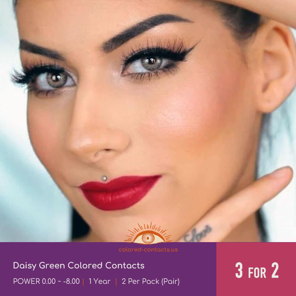 Daisy Green Colored Contacts - thumbnail 2