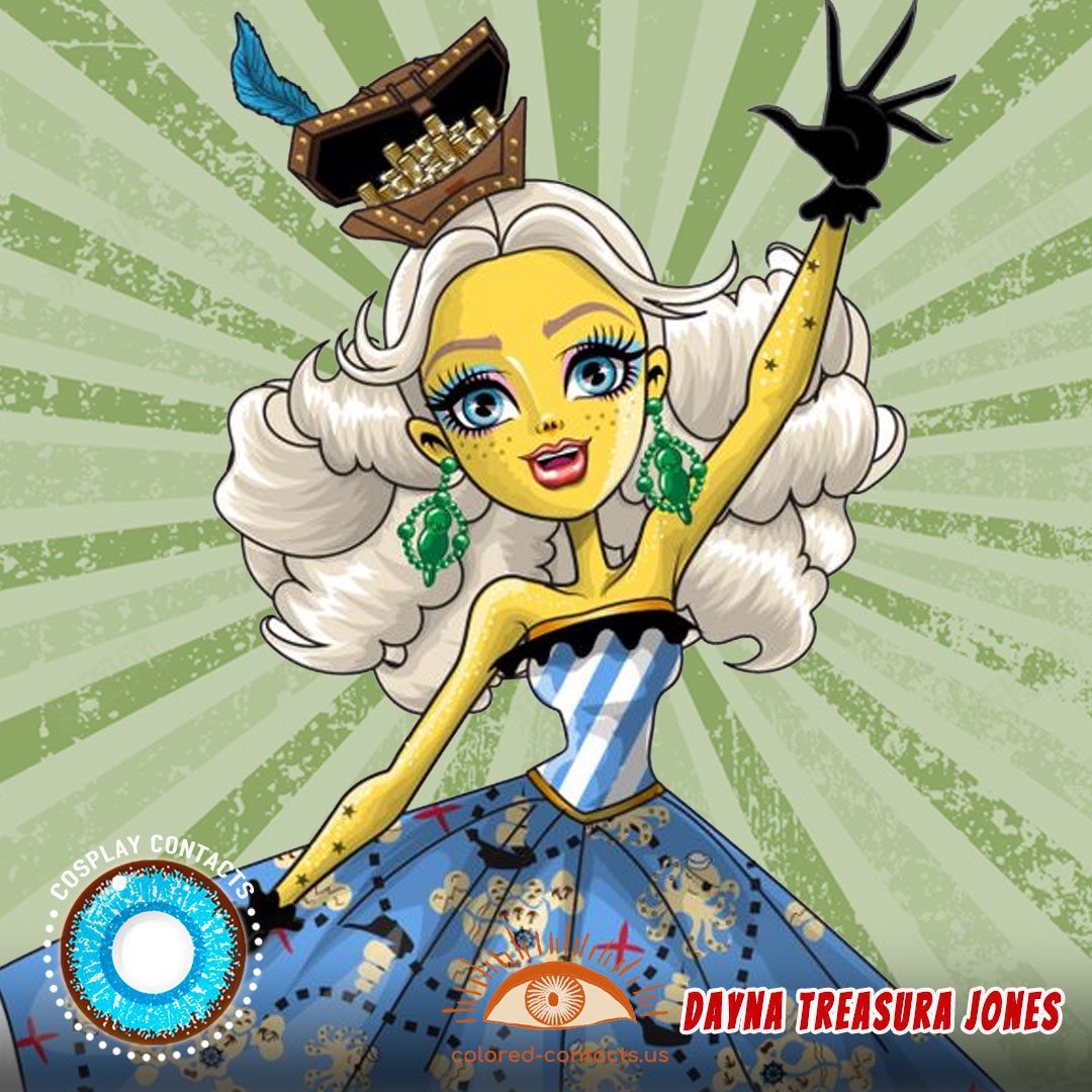 Monster High : Dayna Treasura Jones Cosplay Contact Lenses - image 1