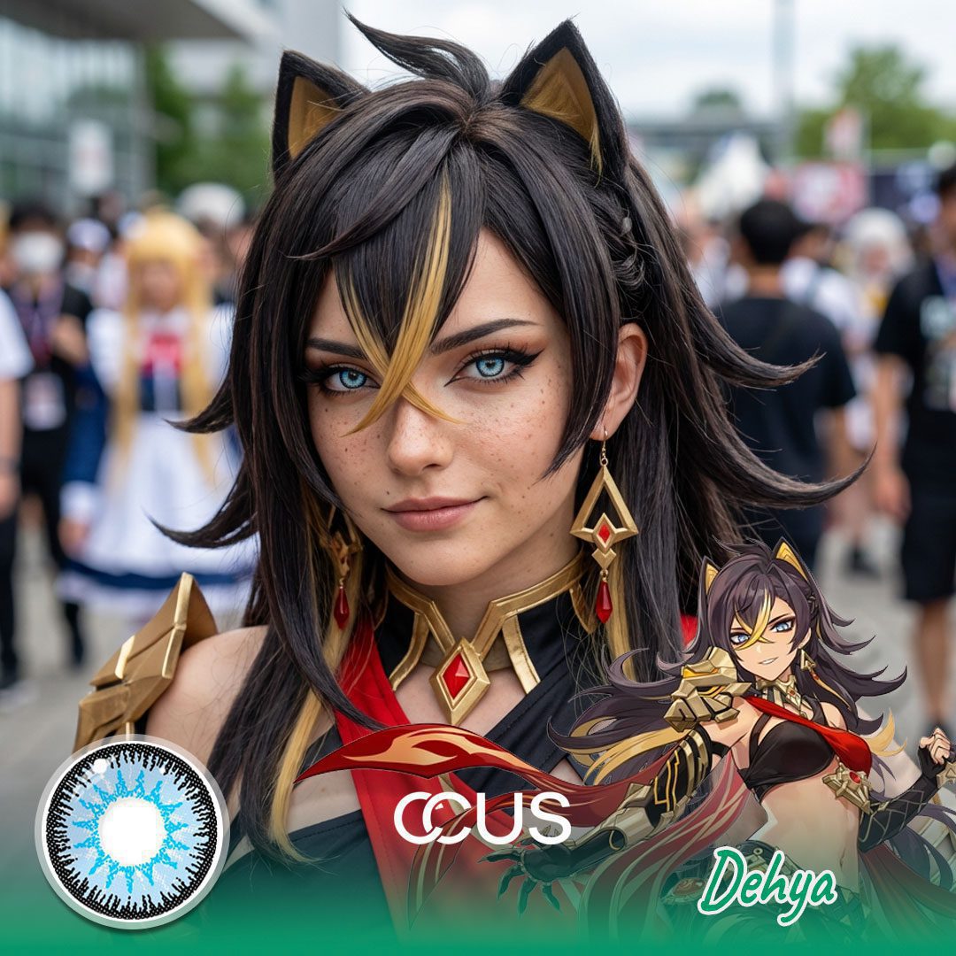 Genshin Impact Dehya Cosplay Contact Lenses - image 1