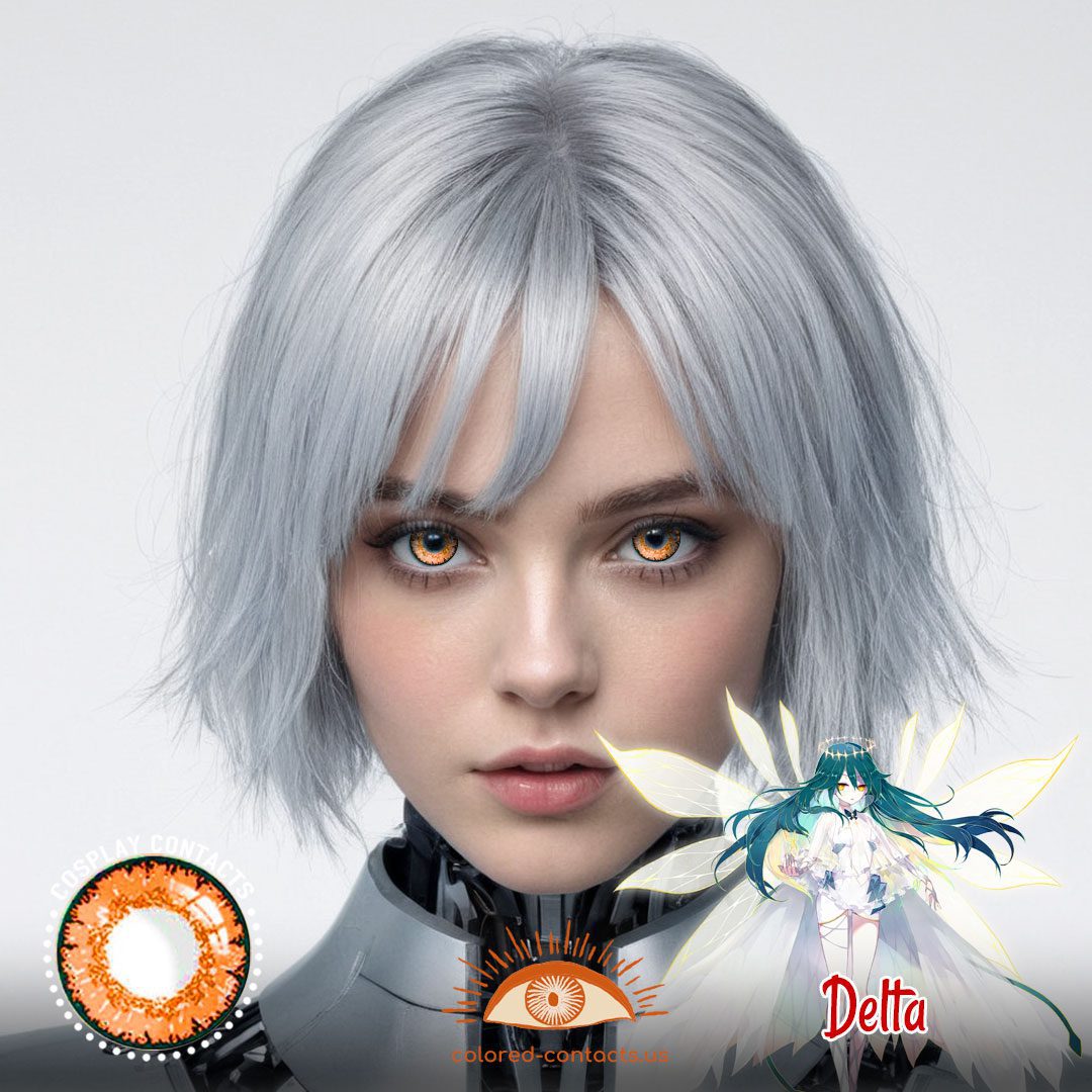 Houkai Gakuen 2 : Delta Cosplay Orange Contact Lenses - image 1