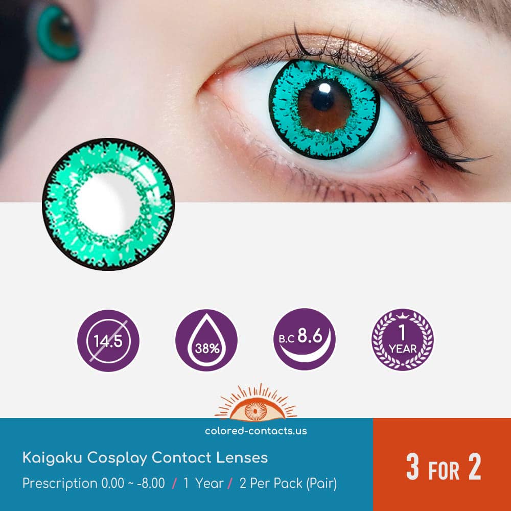 Demon Slayer Kaigaku Cosplay Contact Lenses - thumbnail 3
