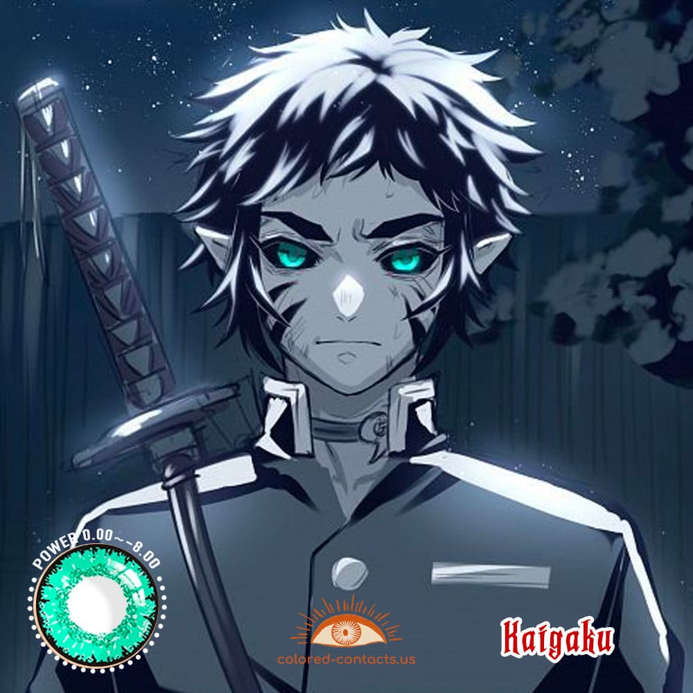 Demon Slayer Kaigaku Cosplay Contact Lenses - image 1