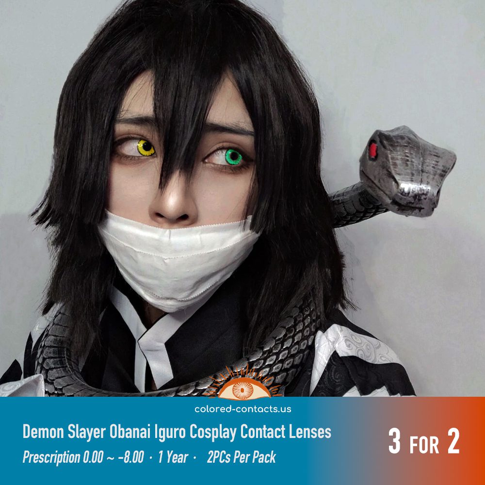 Obanai Iguro Cosplay Contact Lenses - thumbnail 4
