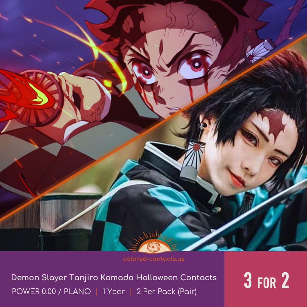 Tanjiro Kamado Halloween Contacts - thumbnail 3