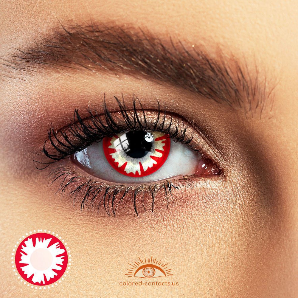 Demon White Halloween Contacts - image 1