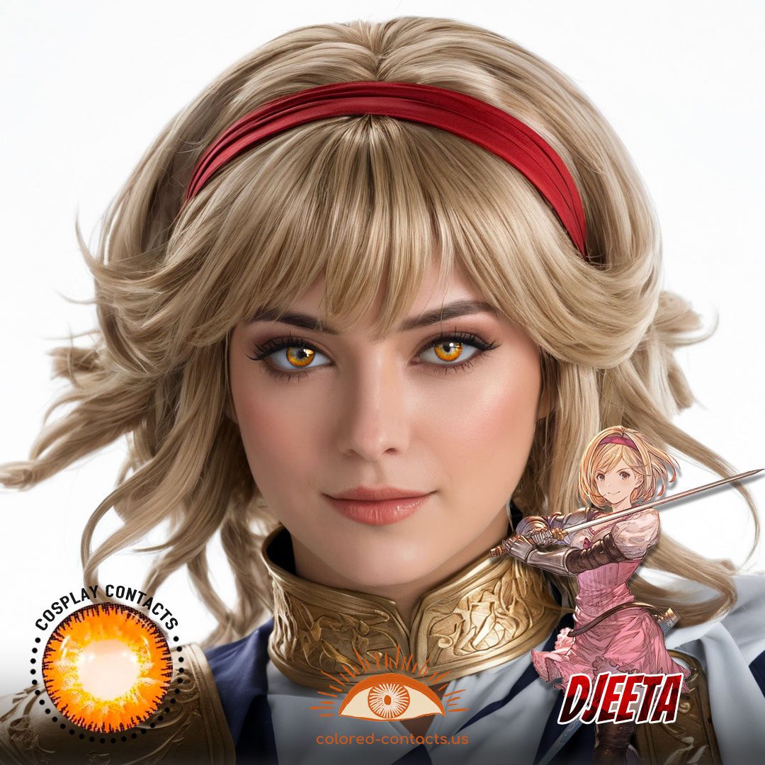 Granblue Fantasy: Djeeta Cosplay Brown Contact Lenses - image 1