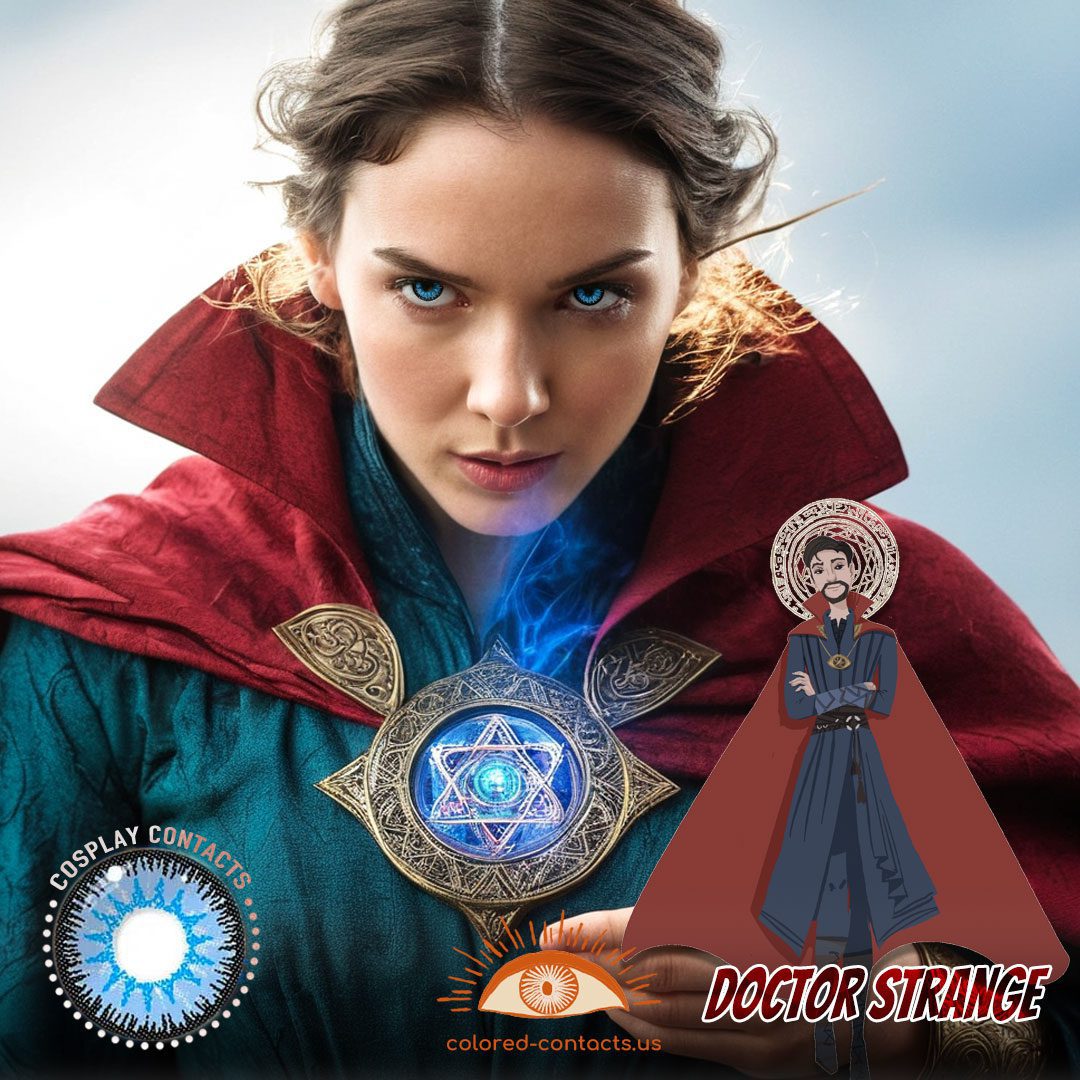 Doctor Strange Cosplay Blue Contact Lenses - image 1