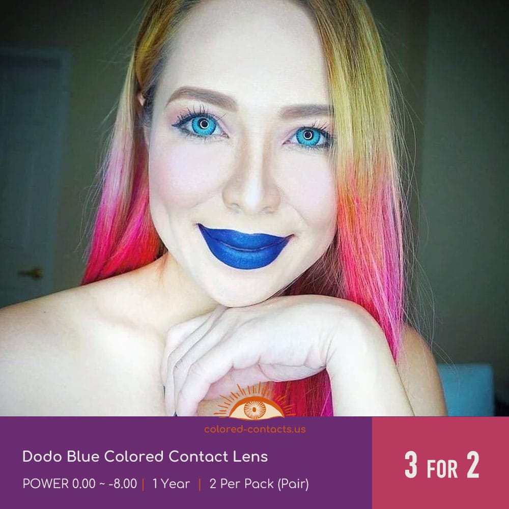 Dodo Blue Colored Contact Lens - thumbnail 2
