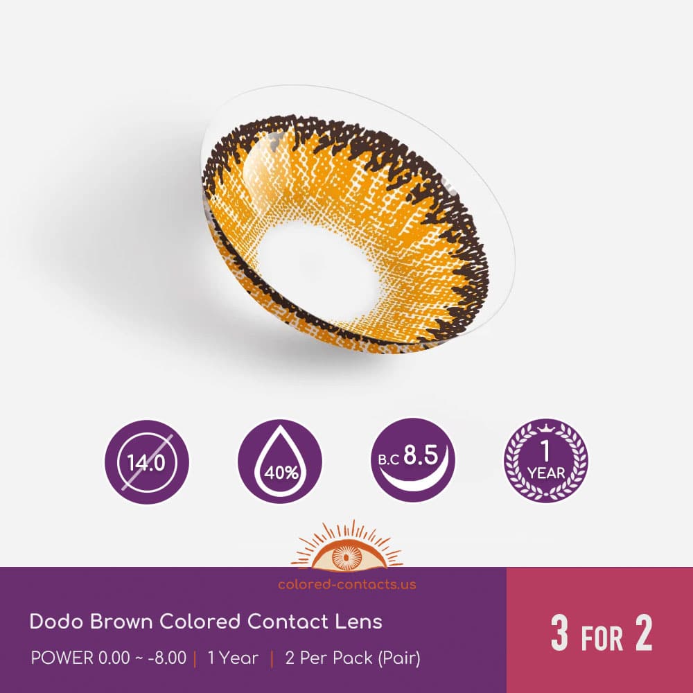 Dodo Brown Colored Contact Lens - thumbnail 3