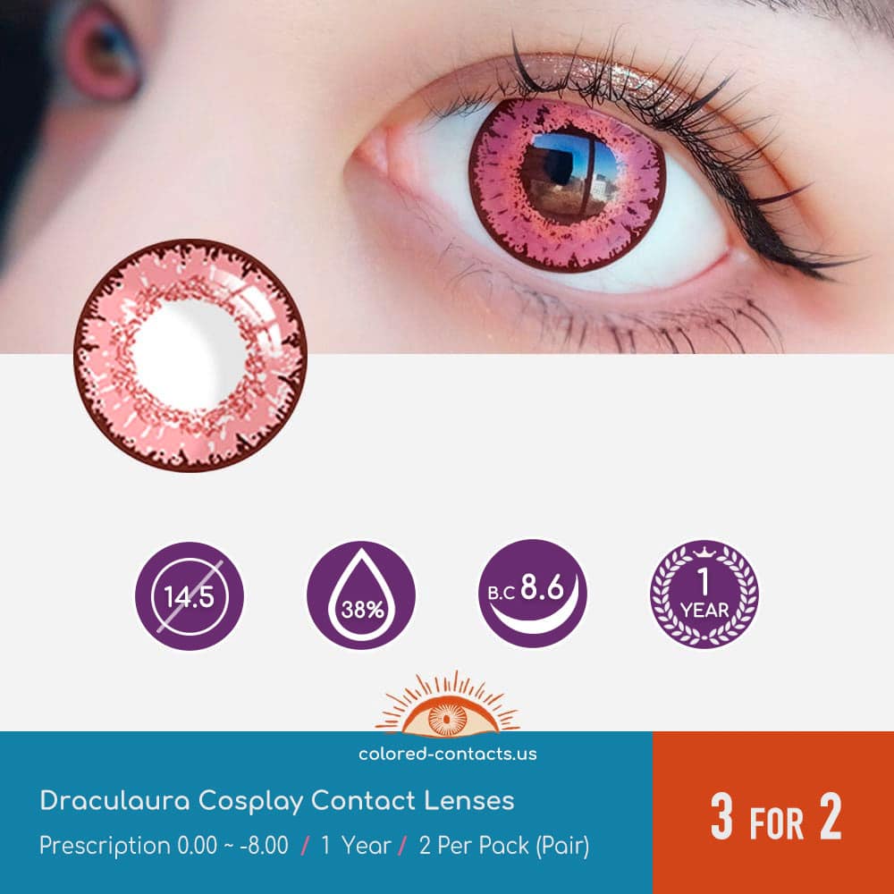 Draculaura Cosplay Contact Lenses - thumbnail 3