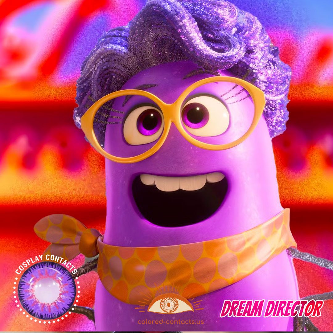Inside Out: Dream Director Cosplay Purple Contact Lenses - image 1