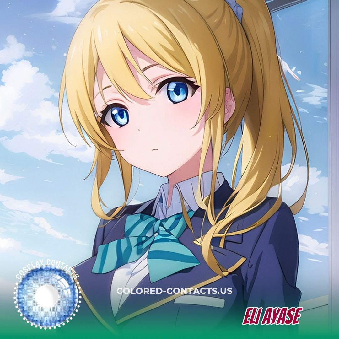 Eli Ayase Blue Cosplay Colored Contacts - image 1