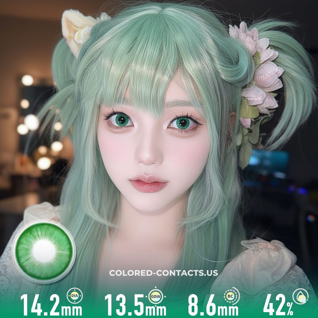 Emerald Radiance Green Contacts | 4-Lens Pack - image 1
