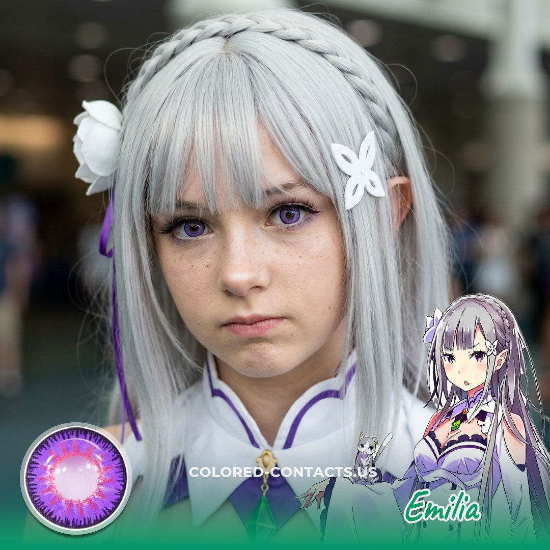 Re:Zero − Starting Life in Another World : Emilia Cosplay Contact Lenses - image 1