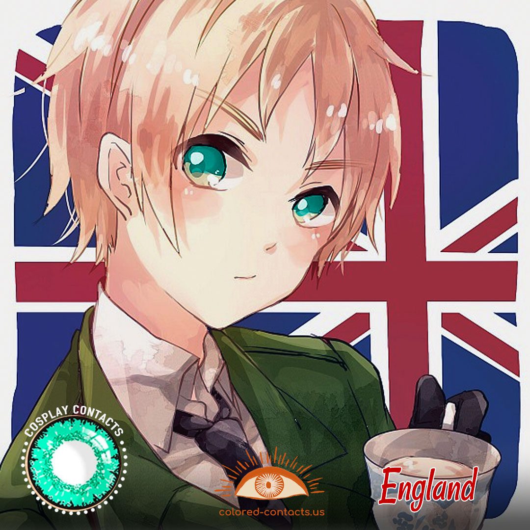 Hetalia: Axis Powers - England Cosplay Contact Lenses - image 1
