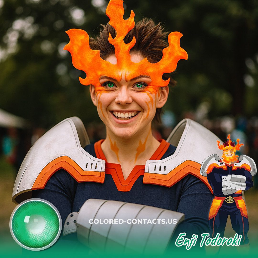 Enji Todoroki Cosplay Contact Lenses - image 1