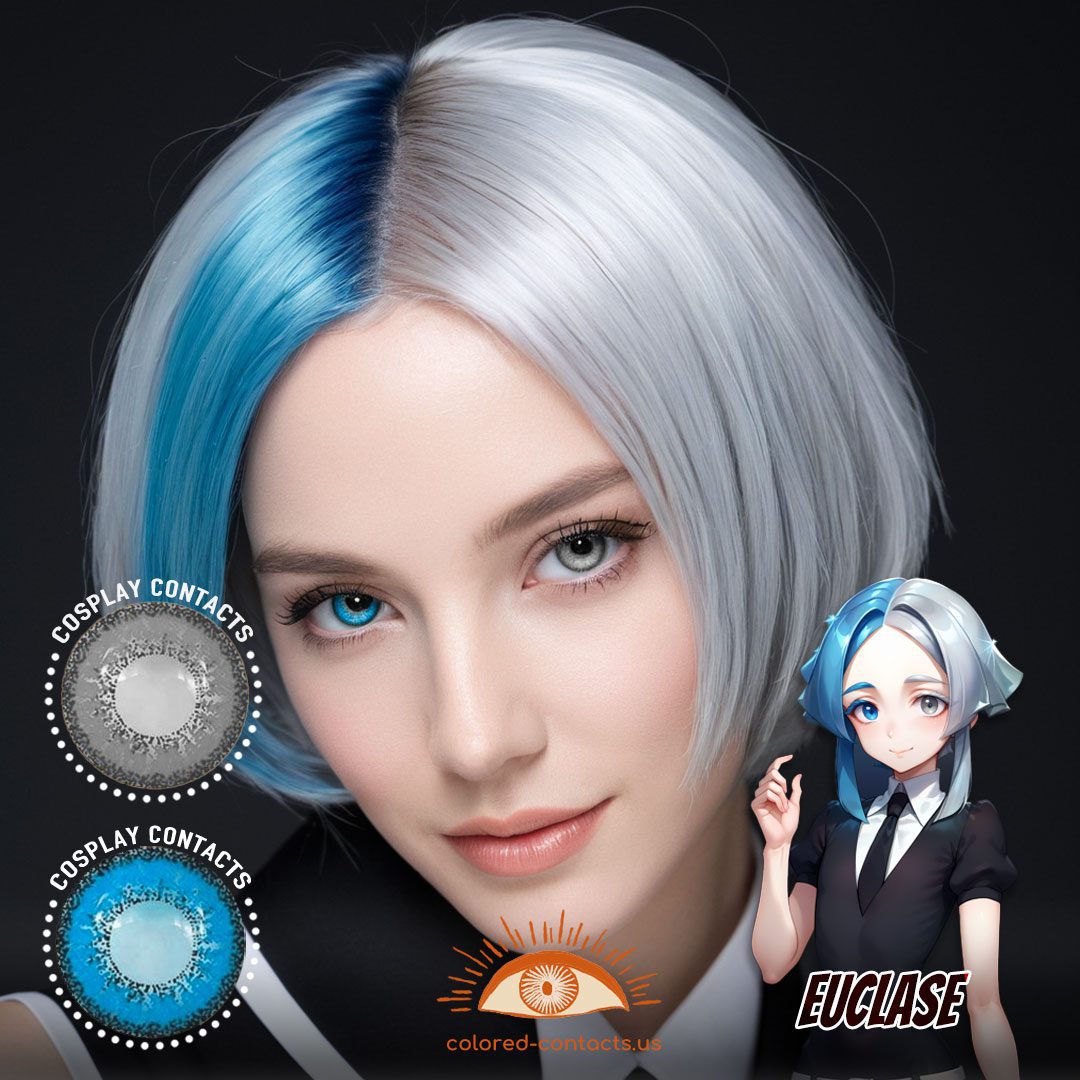 Houseki no Kuni: Euclase Cosplay Heterochromia Contact Lenses - image 1
