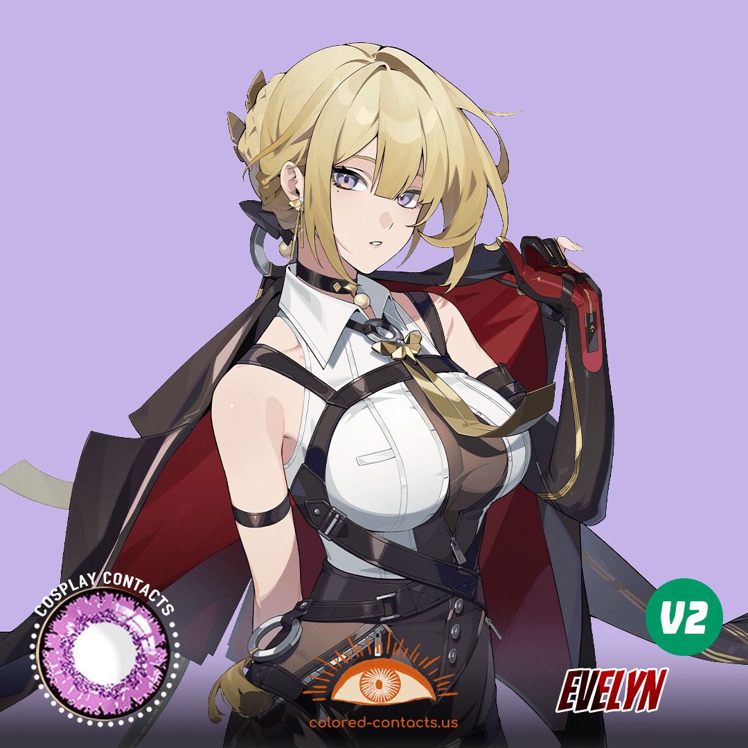 ZZZ: Evelyn Cosplay Violet Contact Lenses - thumbnail 3