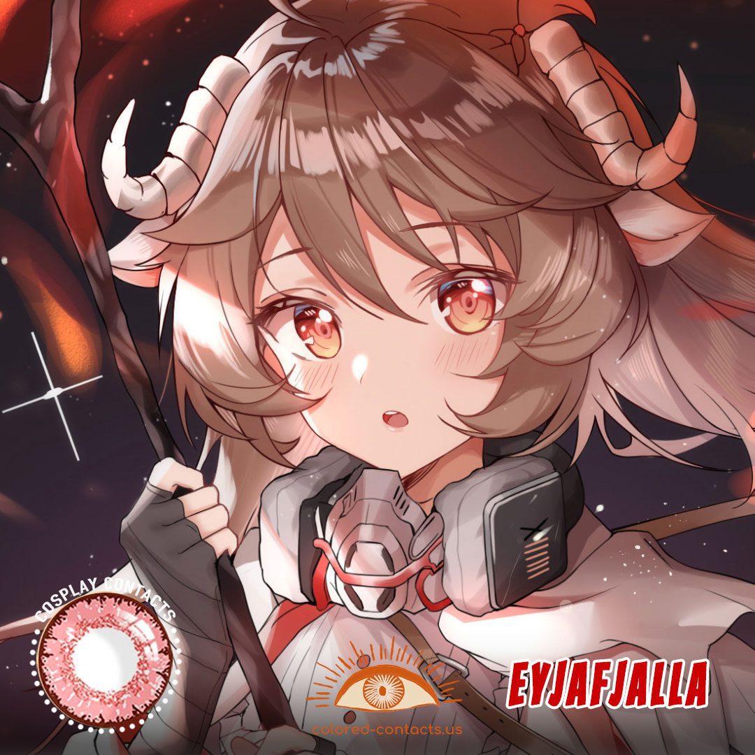 Arknights : Eyjafjalla Cosplay Contact Lenses - image 1