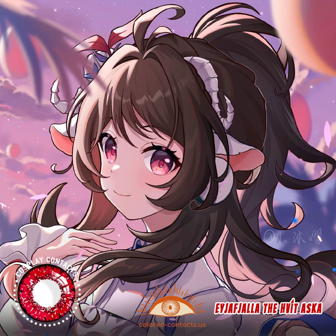 Arknights : Eyjafjalla the Hvít Aska Cosplay Contact Lenses - image 1