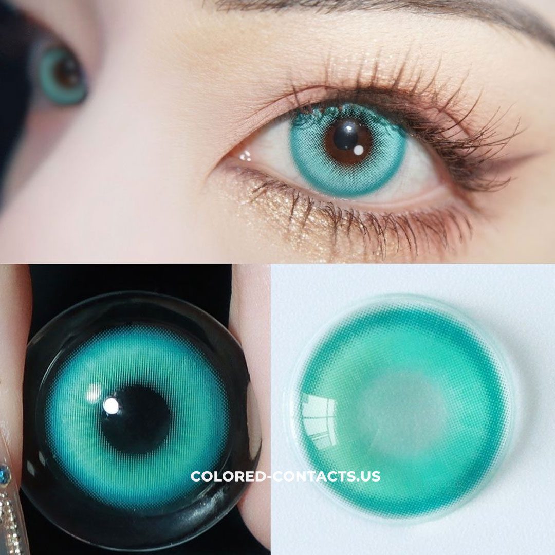 Sylvia Sherwood Cosplay Contact Lenses - Teal/Blue-Green - thumbnail 2