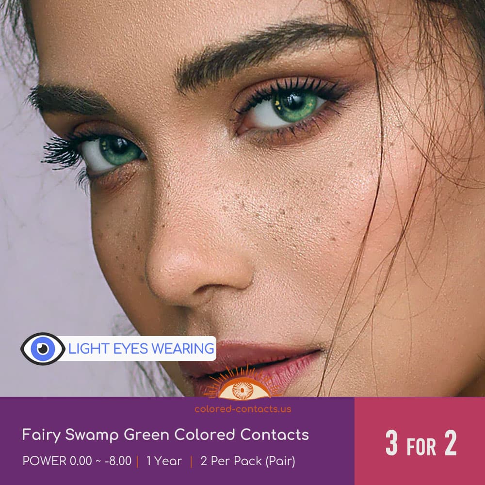 Fairy Swamp Green Colored Contacts - thumbnail 2