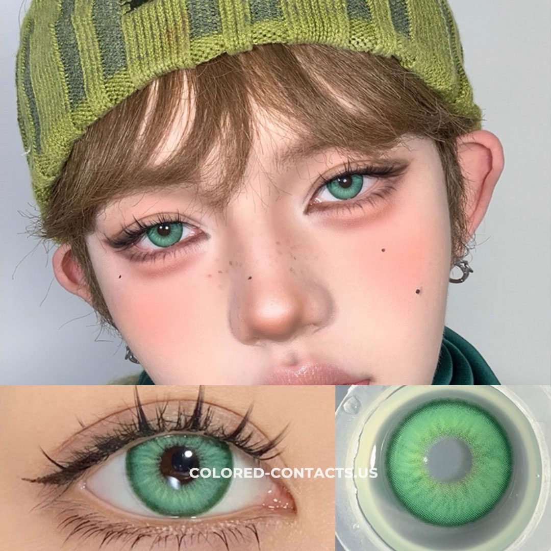 Faithful Spring Green Colored Contacts | 4-Lens Pack - thumbnail 2