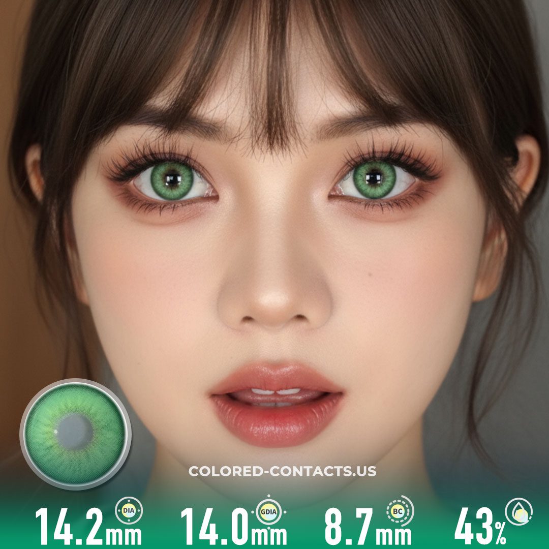 Faithful Spring Green Colored Contacts | 4-Lens Pack - image 1