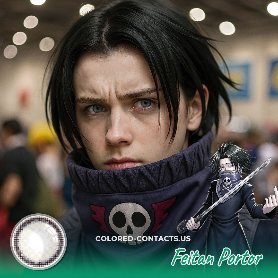 Feitan Portor Cosplay Silver Grey Contact Lenses - image 1