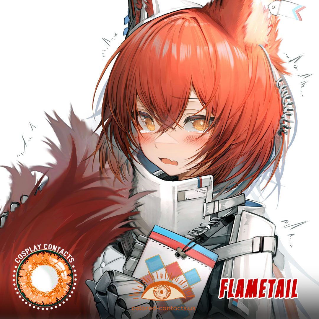 Arknights : Flametail Cosplay Contact Lenses - image 1