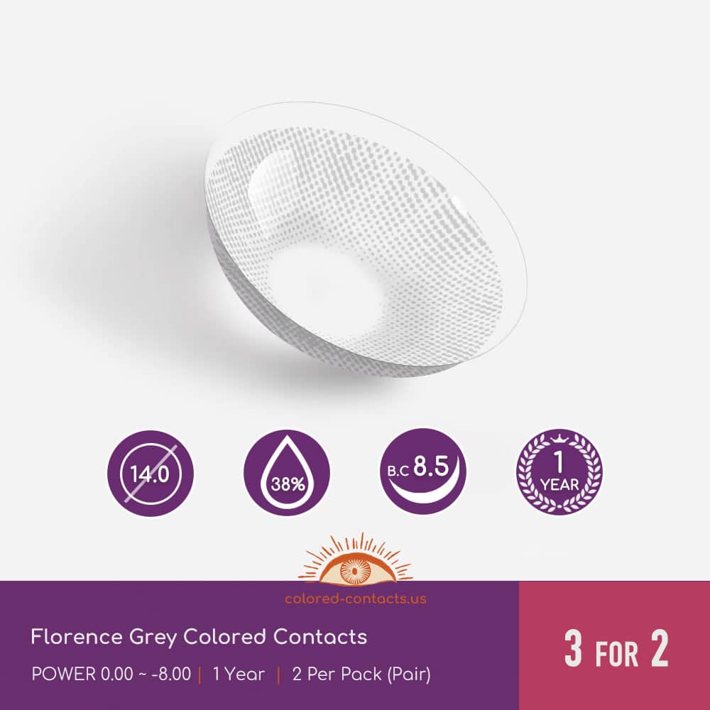 Florence Grey Colored Contacts - thumbnail 2