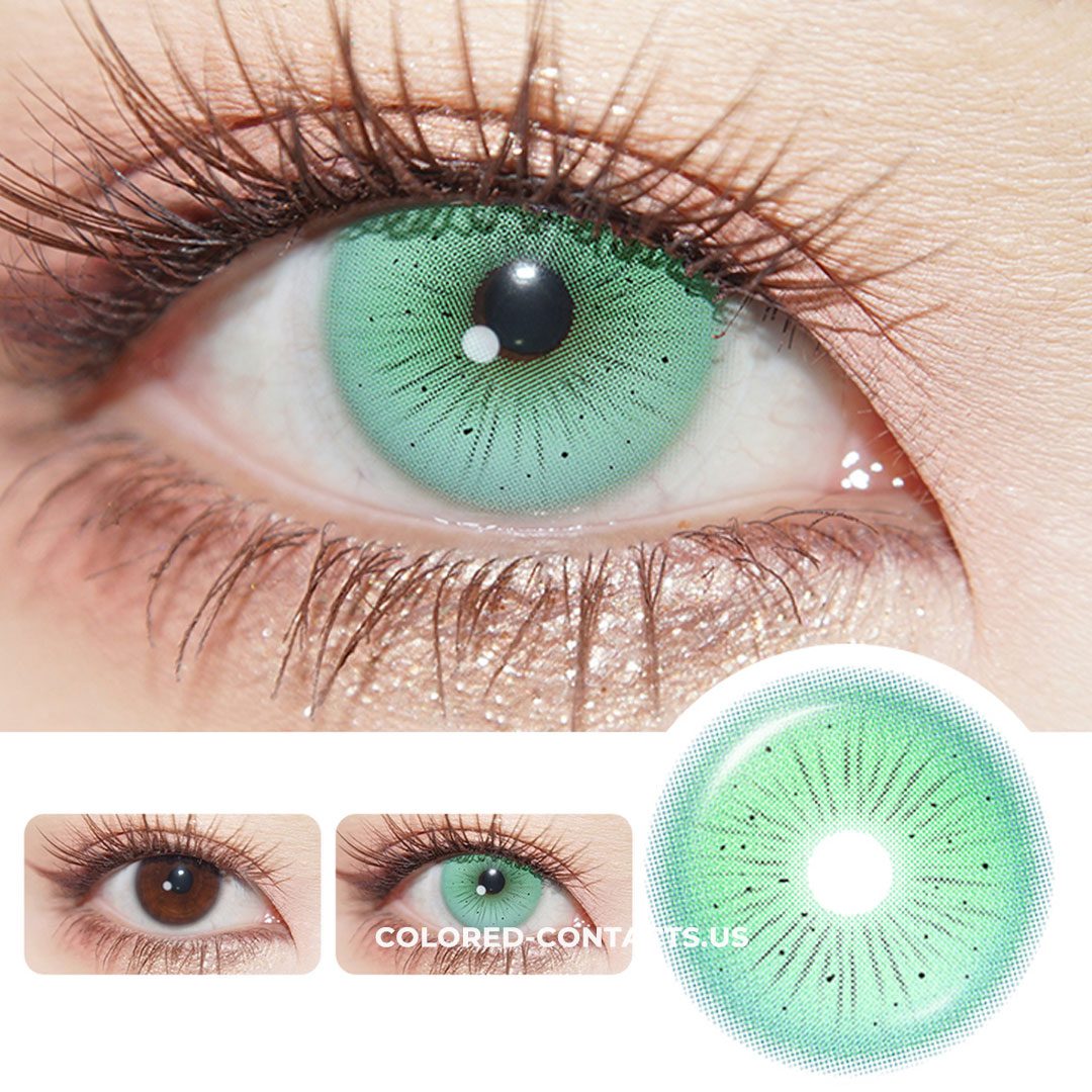 Flower Fairy Green Colored Contact Lenses - thumbnail 2