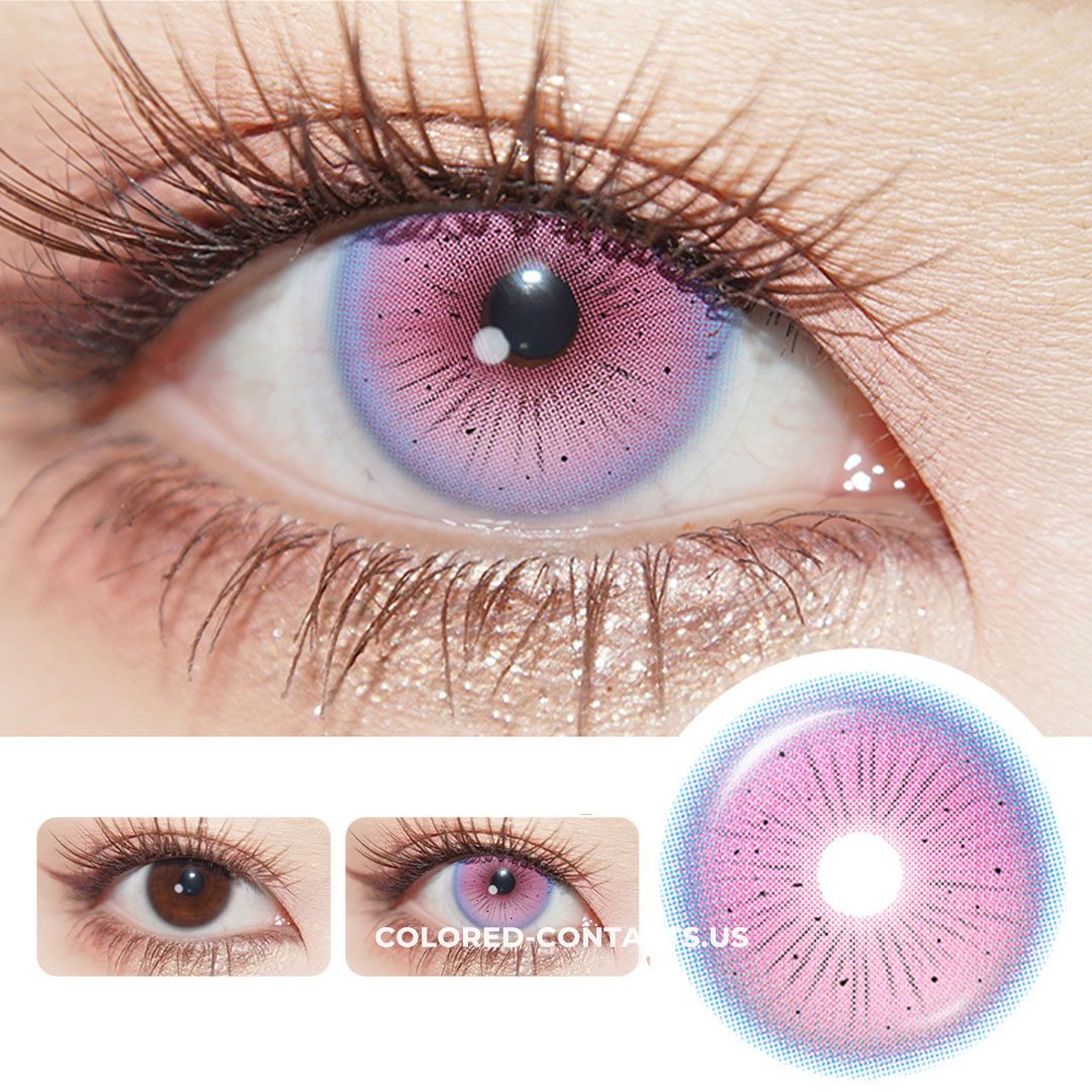 Flower Fairy Pink Colored Contact Lenses - thumbnail 2