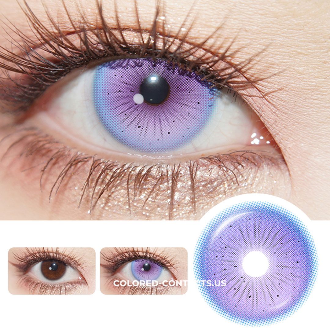 Flower Fairy Purple Colored Contact Lenses - thumbnail 2