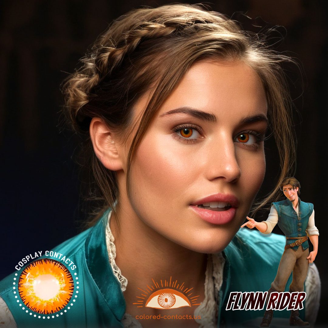 Tangled: Flynn Rider Cosplay Brown Contact Lenses - image 1
