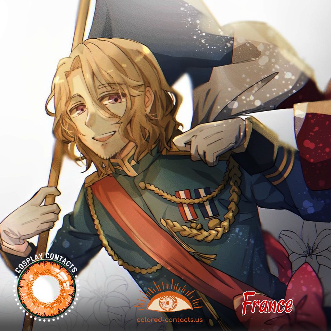 Hetalia: Axis Powers – France Cosplay Contact Lenses - image 1