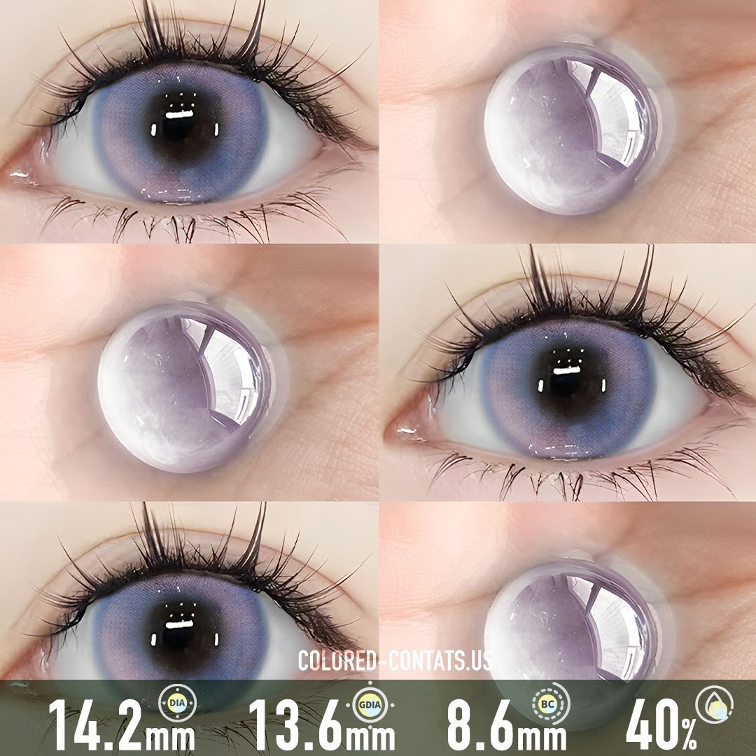 French Riviera Purple Blue Contact Lenses - image 1