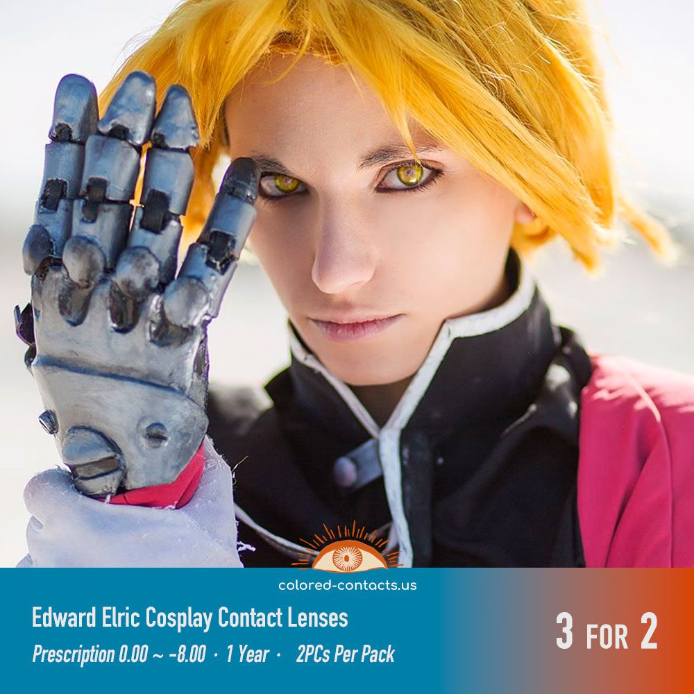 Edward Elric Cosplay Contact Lenses - thumbnail 3