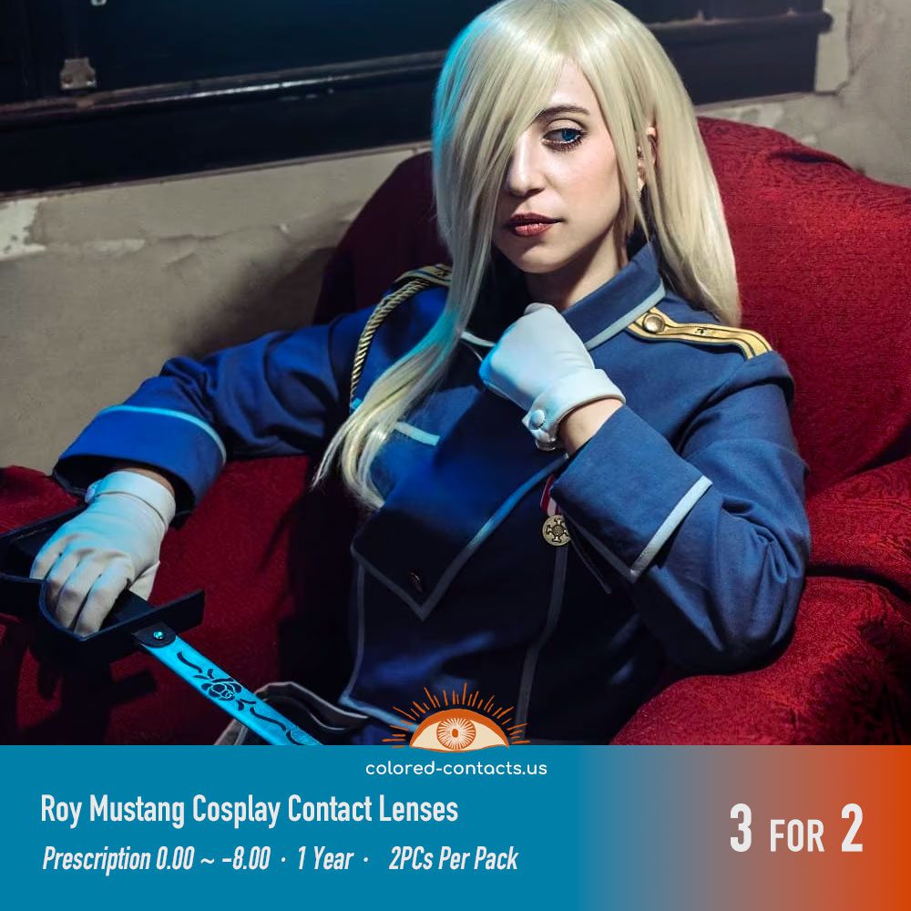 Roy Mustang Cosplay Contact Lenses - thumbnail 3