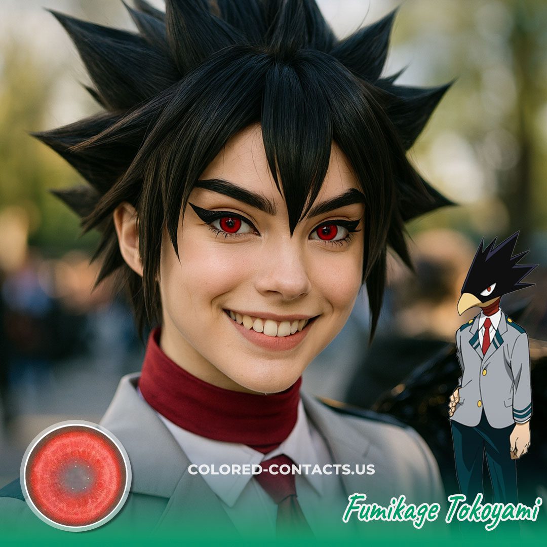 Fumikage Tokoyami Cosplay Contact Lenses - image 1