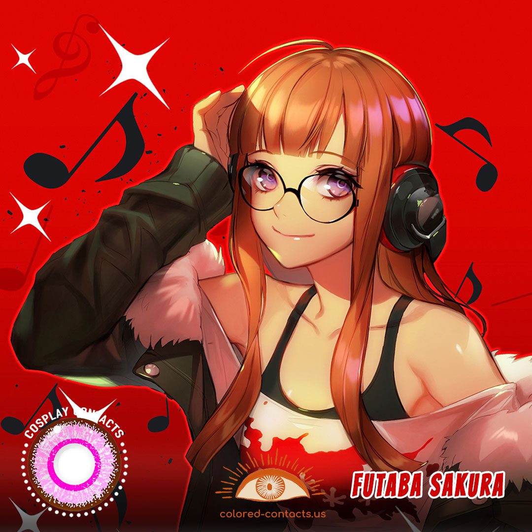 Persona 5 : Futaba Sakura Cosplay Contact Lenses - image 1