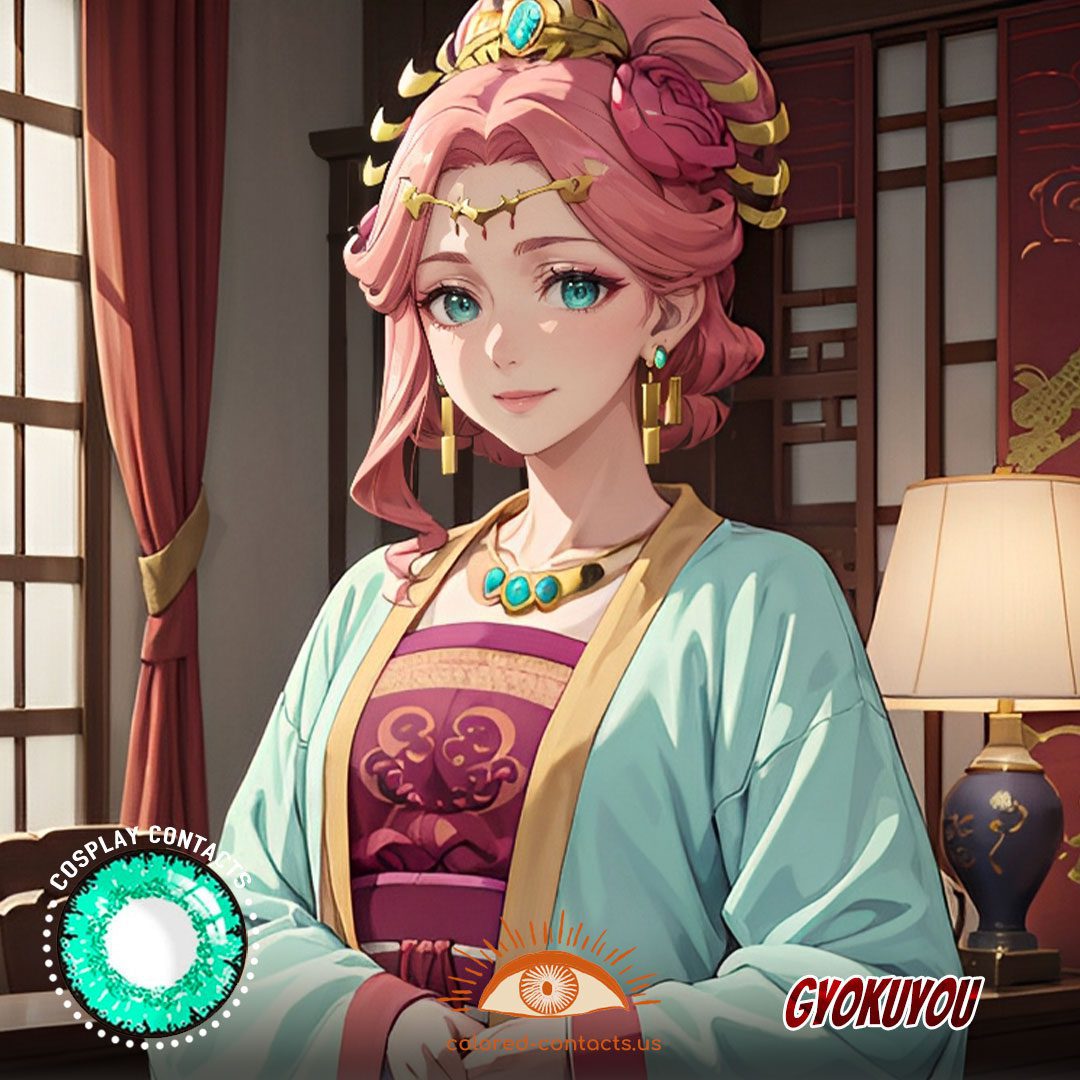 GYOKUYOU Cosplay Opal Green Contact Lenses - image 1
