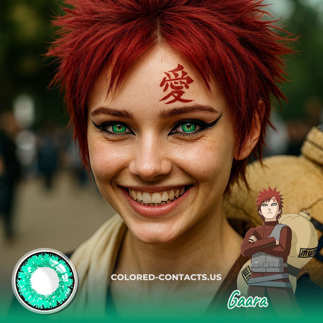 Opal Green Anime Cosplay Contact Lenses - image 1