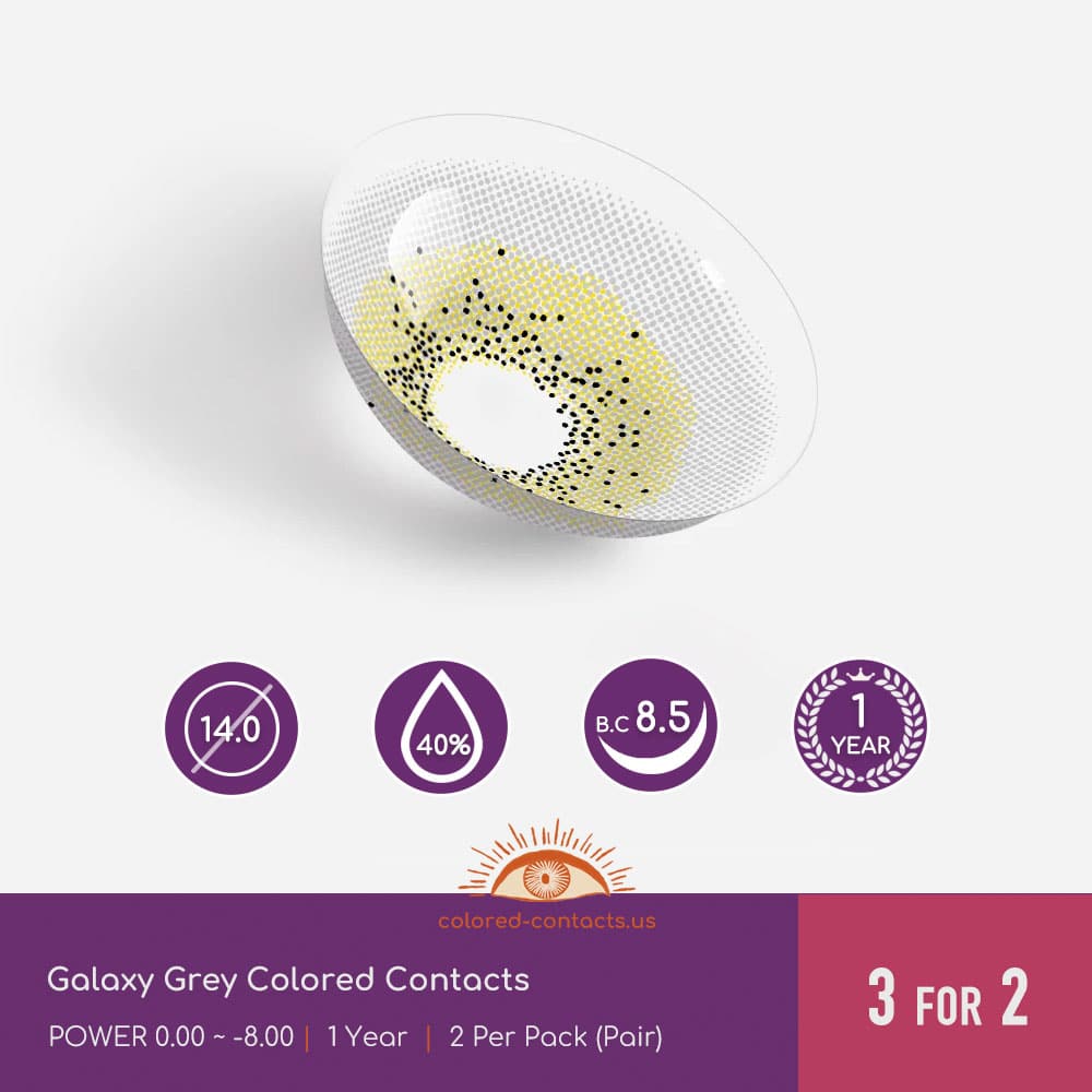 Galaxy Grey Colored Contacts - thumbnail 2